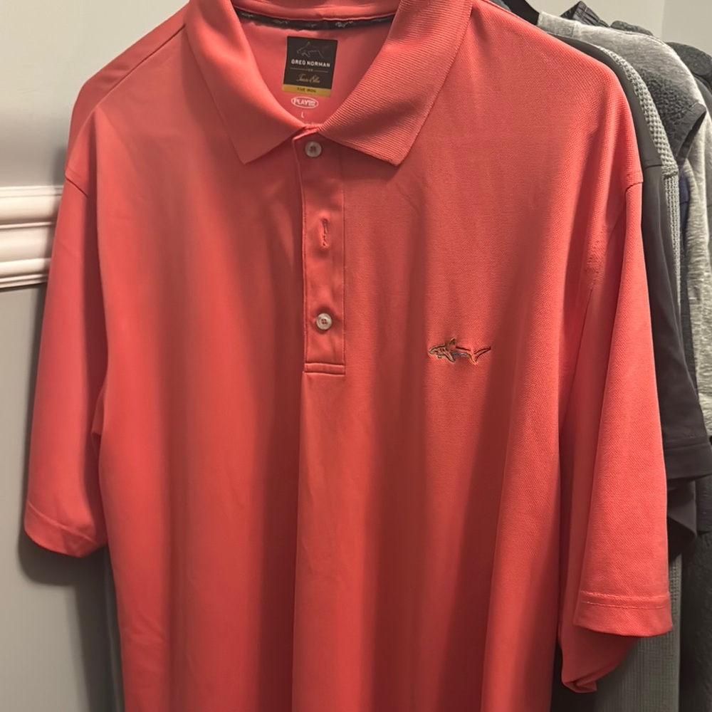 Greg Norman Collection Coral Polo Shirt